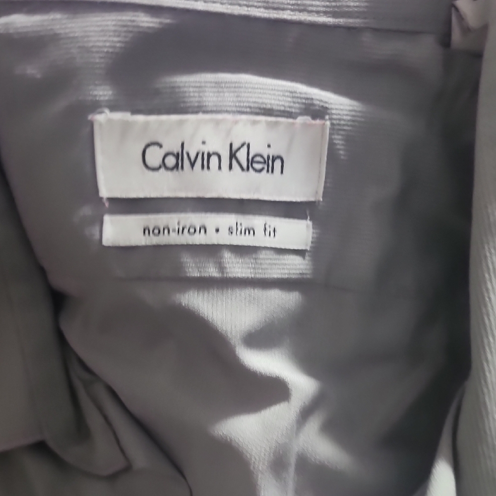 Calvin Klein Gray Dress Shirt